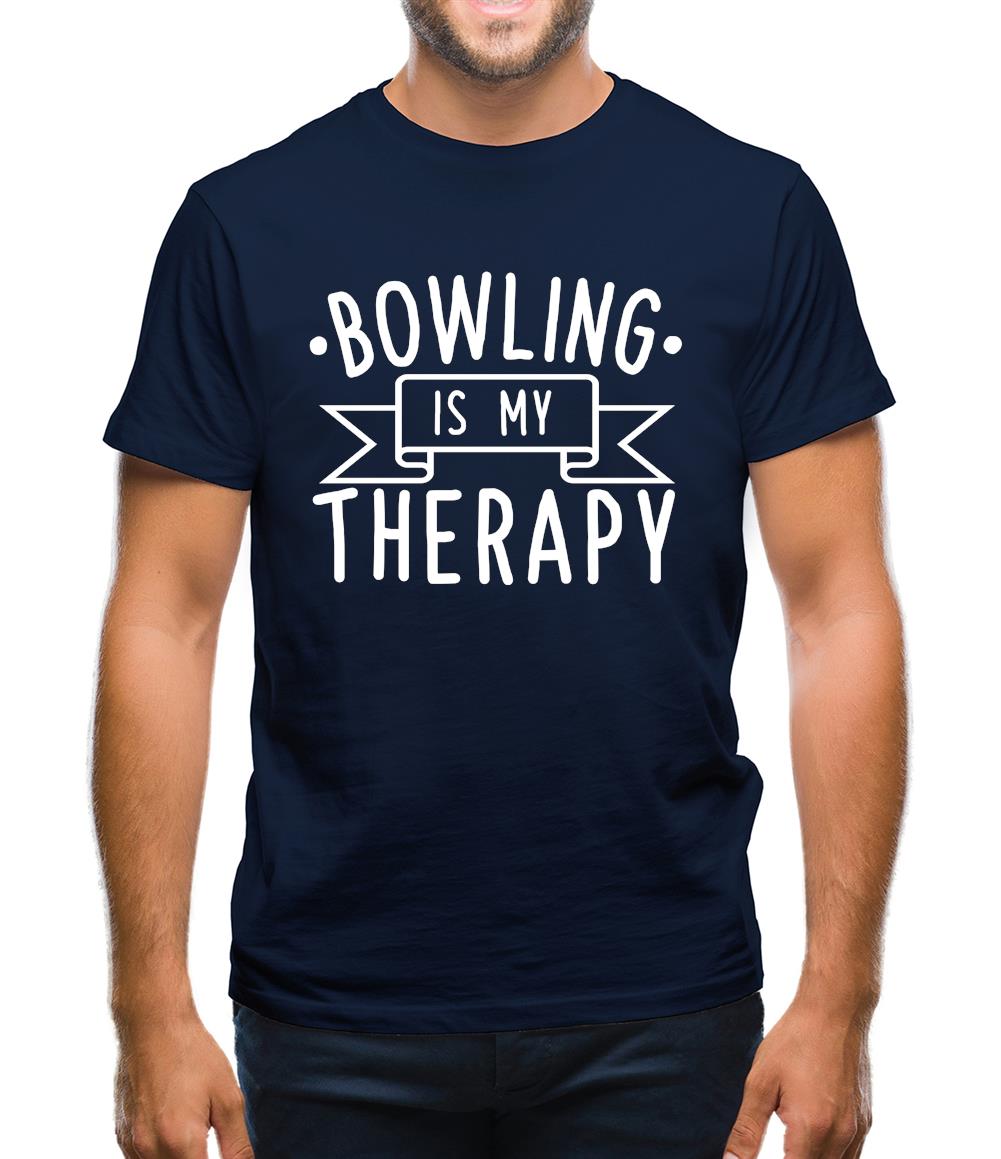 Bowling Is My Therapy Mens T-Shirt