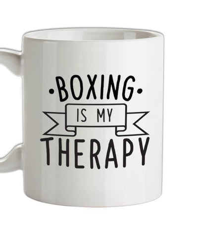 Boxing Is My Therapy Ceramic Mug