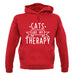 Cats Is My Therapy unisex hoodie