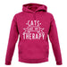 Cats Is My Therapy unisex hoodie