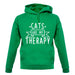 Cats Is My Therapy unisex hoodie