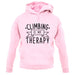 Climbing Is My Therapy unisex hoodie