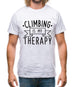 Climbing Is My Therapy Mens T-Shirt