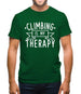 Climbing Is My Therapy Mens T-Shirt