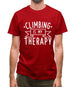 Climbing Is My Therapy Mens T-Shirt