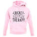 Cricket Is My Therapy unisex hoodie