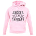 Cricket Is My Therapy unisex hoodie