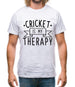 Cricket Is My Therapy Mens T-Shirt