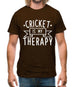 Cricket Is My Therapy Mens T-Shirt