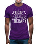 Cricket Is My Therapy Mens T-Shirt