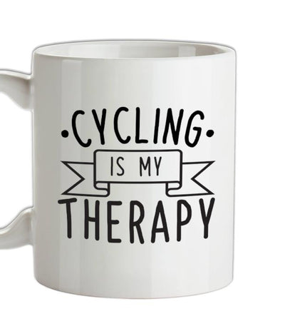 Cycling Is My Therapy Ceramic Mug