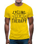 Cycling Is My Therapy Mens T-Shirt