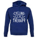 Cycling Is My Therapy unisex hoodie