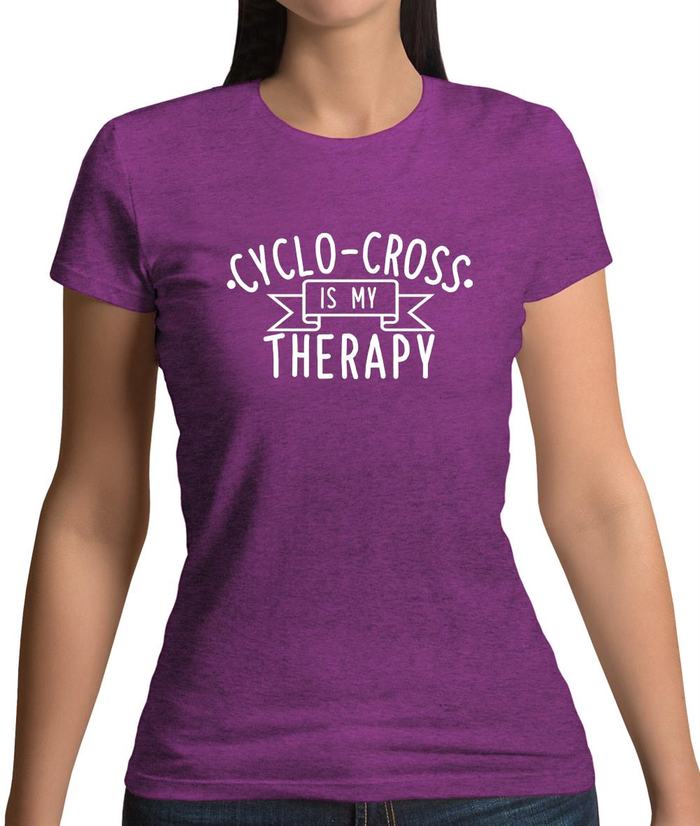 Cyclo-Cross Is My Therapy Womens T-Shirt