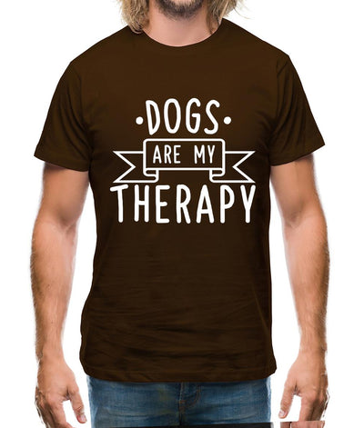 Dogs Is My Therapy Mens T-Shirt