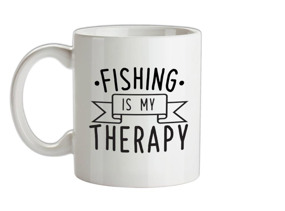 Fishing Is My Therapy Ceramic Mug