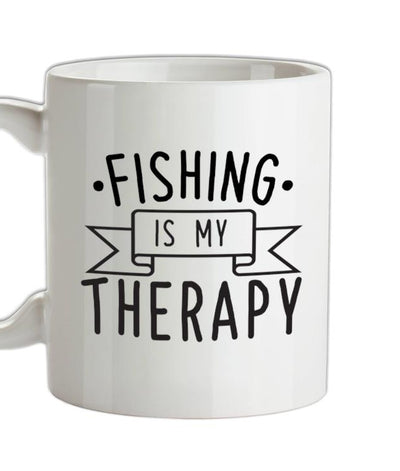 Fishing Is My Therapy Ceramic Mug