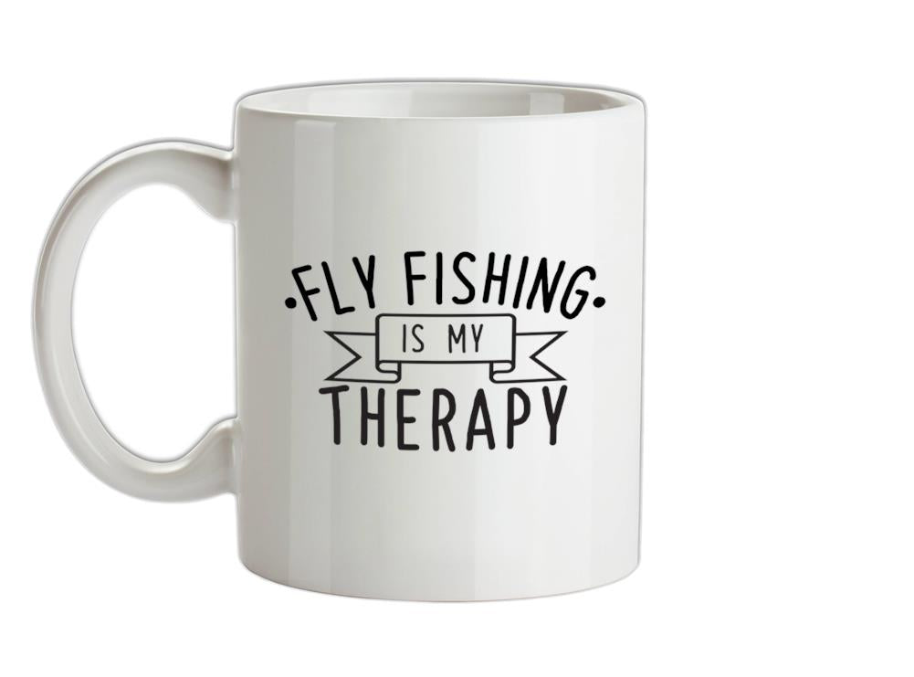 Flyfishing Is My Therapy Ceramic Mug