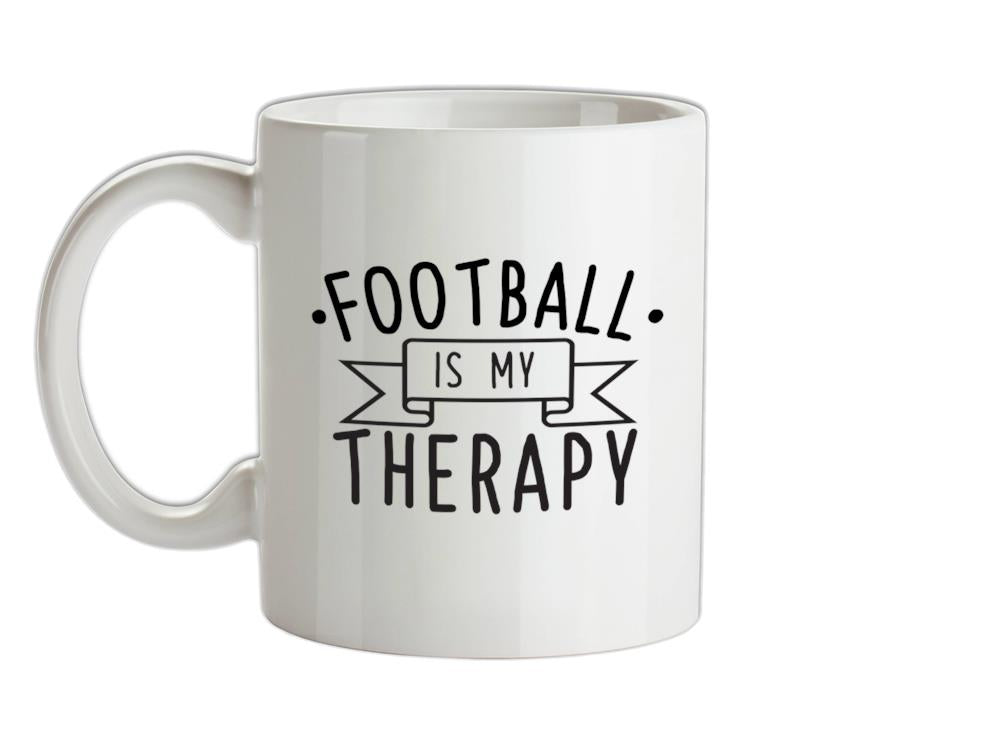 Football Is My Therapy Ceramic Mug