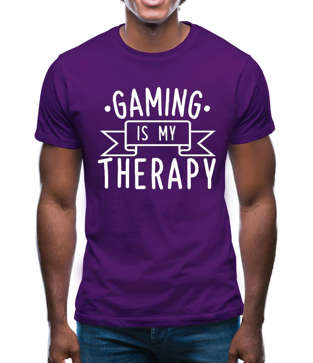 Gaming Is My Therapy Mens T-Shirt