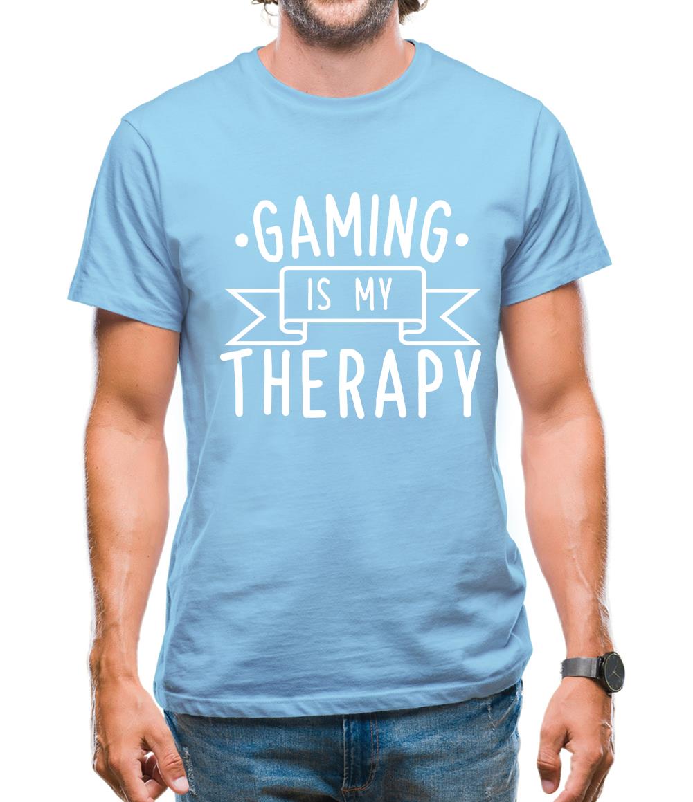 Gaming Is My Therapy Mens T-Shirt