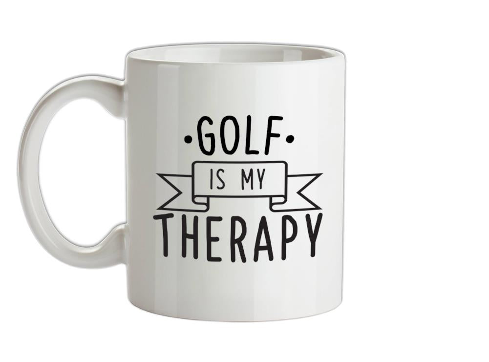 Golf Is My Therapy Ceramic Mug