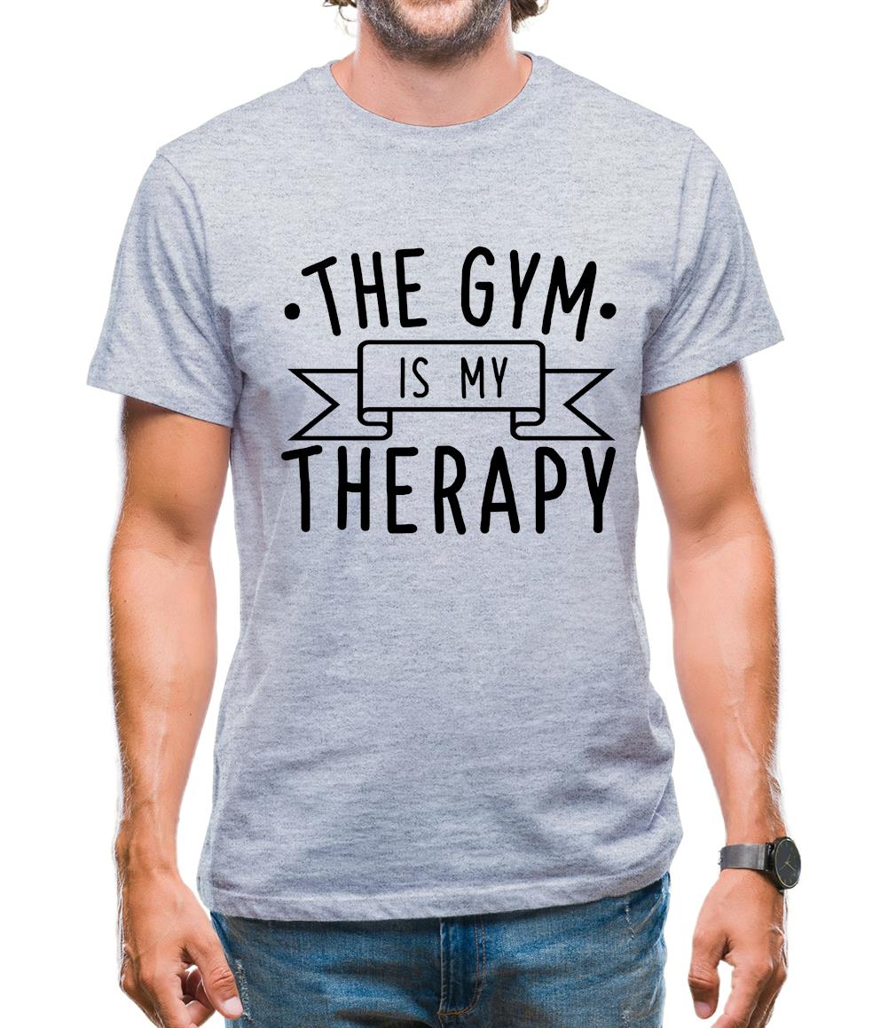 Gym Is My Therapy Mens T-Shirt