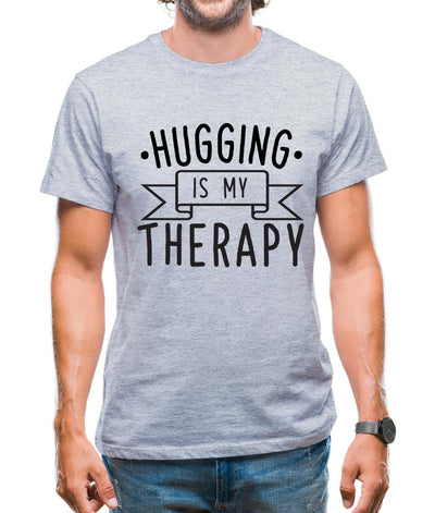 Hugging Is My Therapy Mens T-Shirt