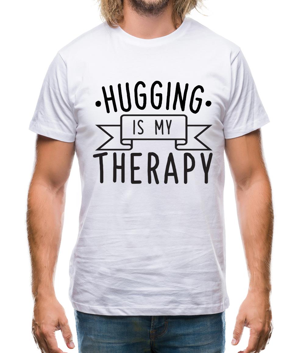 Hugging Is My Therapy Mens T-Shirt