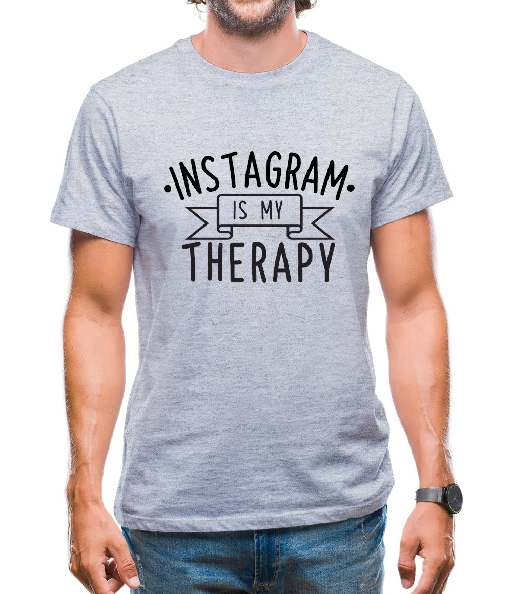 Instagram Is My Therapy Mens T-Shirt