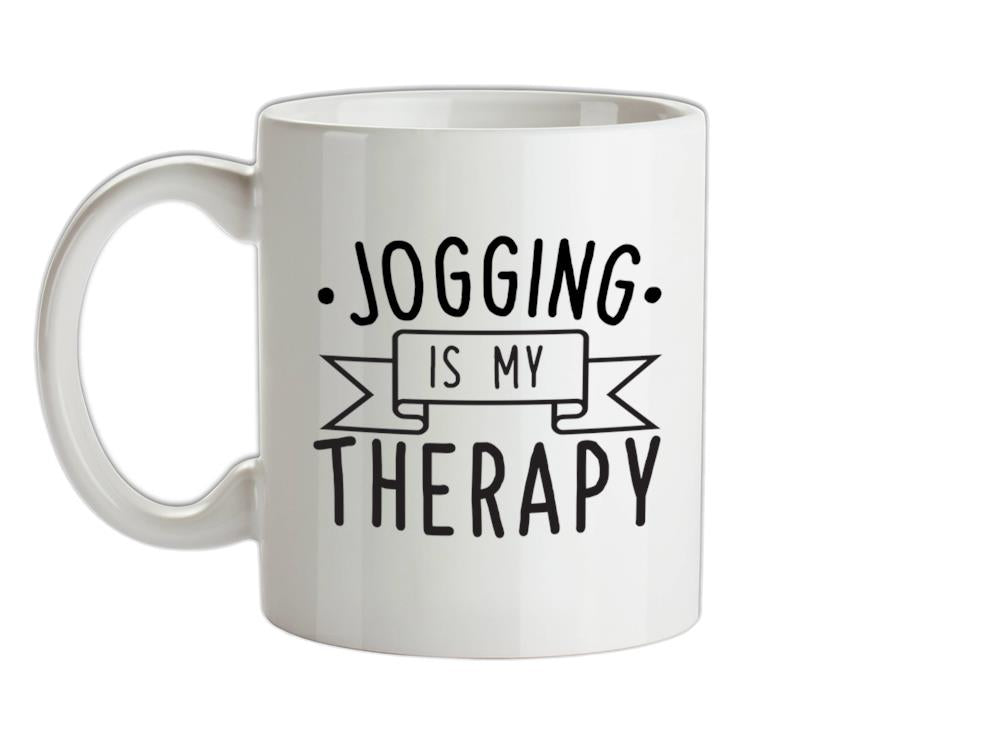 Jogging Is My Therapy Ceramic Mug