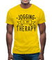 Jogging Is My Therapy Mens T-Shirt