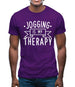 Jogging Is My Therapy Mens T-Shirt