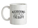 Kickboxing Is My Therapy Ceramic Mug