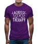 Lacrosse Is My Therapy Mens T-Shirt