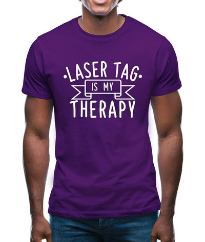 Lasertag Is My Therapy Mens T-Shirt