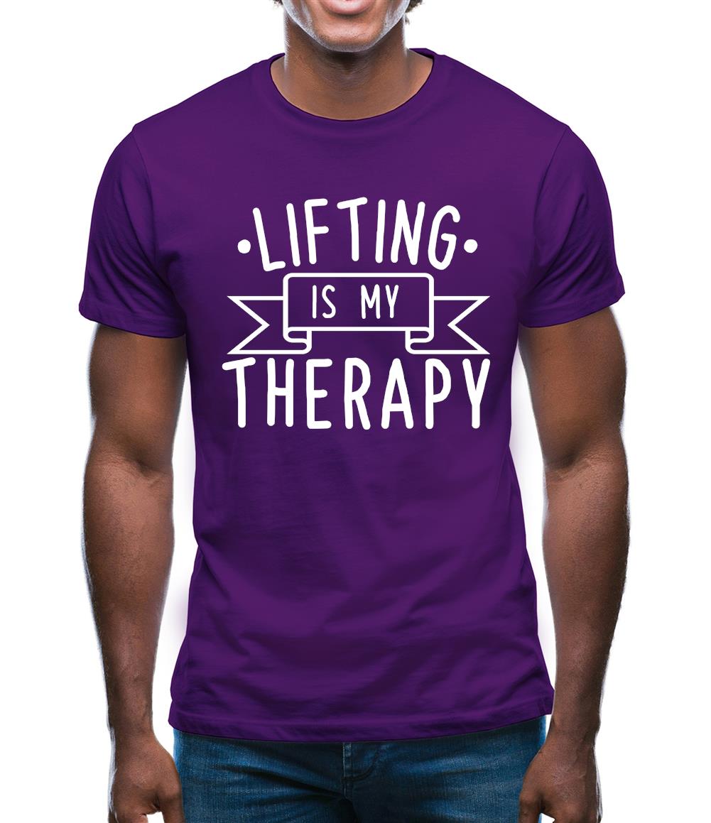 Lifting Is My Therapy Mens T-Shirt