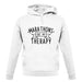 Marathons Is My Therapy unisex hoodie