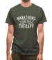 Marathons Is My Therapy Mens T-Shirt