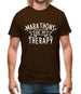 Marathons Is My Therapy Mens T-Shirt