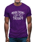 Marathons Is My Therapy Mens T-Shirt