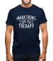 Marathons Is My Therapy Mens T-Shirt