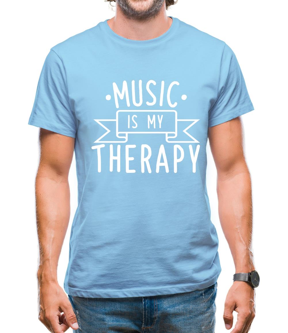 Music Is My Therapy Mens T-Shirt
