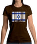 Israel Barcode Style Flag Womens T-Shirt