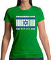 Israel Barcode Style Flag Womens T-Shirt