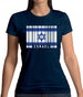 Israel Barcode Style Flag Womens T-Shirt