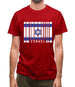 Israel Barcode Style Flag Mens T-Shirt
