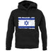 Israel Grunge Style Flag unisex hoodie