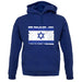 Israel Grunge Style Flag unisex hoodie