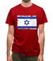 Israel Grunge Style Flag Mens T-Shirt